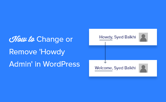 How to Change ‘Howdy Admin’ in WordPress (The Easy Way)