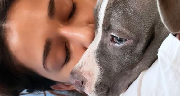 Disha Patani shares a sweet cuddly PIC with her pup & it is too cute to miss