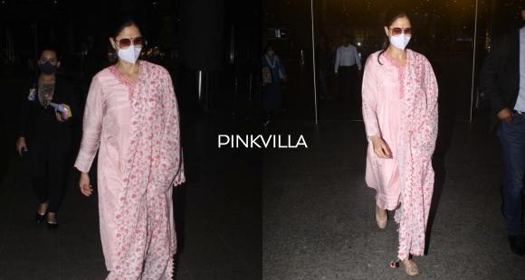 Katrina Kaif spotted at the airport in pink salwar suit clicks selfies with fans