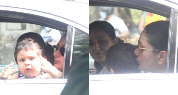 PHOTOS: Kareena Kapoor Khan adorably kisses Jeh as mother-son duo get snapped on a Sunday ride