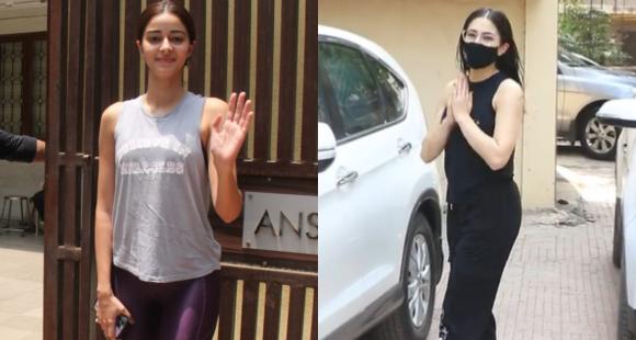 PICS: Ananya Panday kicks off her day with Yoga; Sara Ali Khan dons an all-black look as she exits the gym