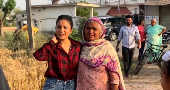 Shehnaaz Gill gives Veer-Zaara vibes as she visits her hometown in Punjab; Fans love her cuteness