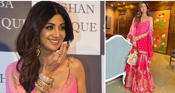 Shilpa Shetty showed us how to glam up desi & rock in a sharara set by Sukriti and Aakriti: Yay or Nay?