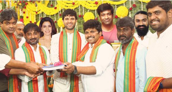 VD11: Vijay Deverakonda photoshops ‘darling’ Samantha in official pic from the puja ceremony; Fans say EPIC