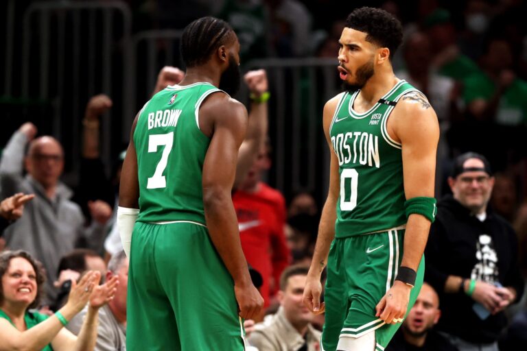 ‘He Set the Tone’: Jayson Tatum on Jaylen Brown’s Performance in Game 2