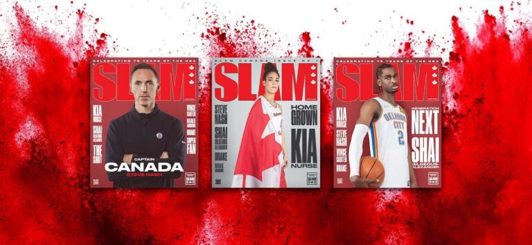 Steve Nash, Kia Nurse, Shai Gilgeous-Alexander Cover SLAM Canada 1