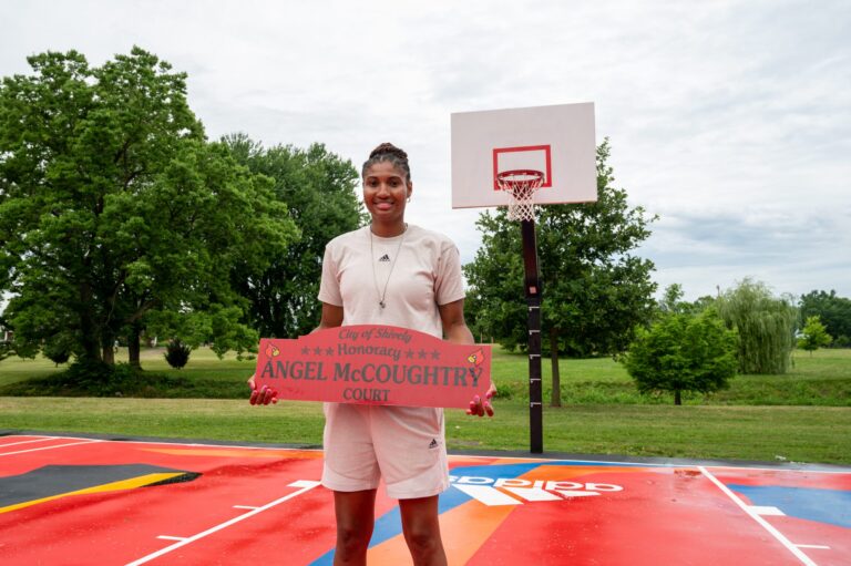 Angel McCoughtry and adidas Refurbish ‘Reach For the Stars’ Court