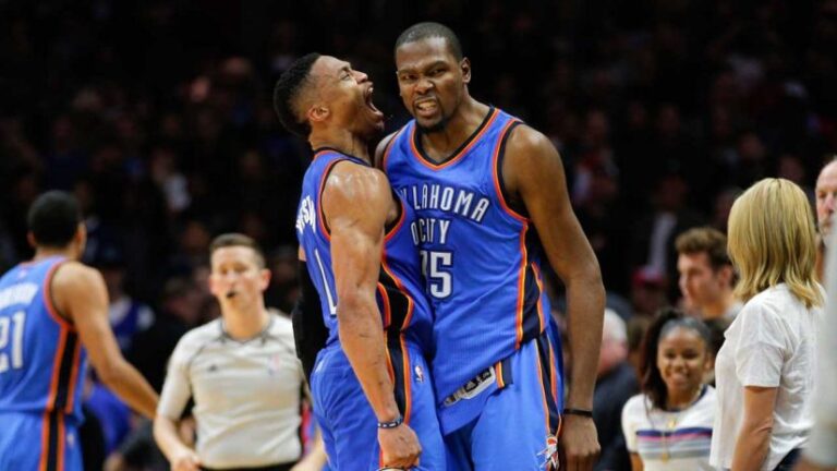 Kendrick Perkins on Kevin Durant and Russell Westbrook: Their brotherhood was fake