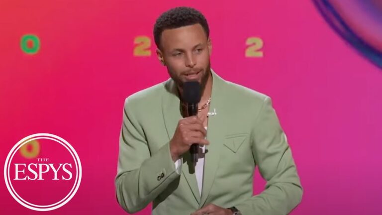 Steph Curry trolls LeBron James during his ESPYS opening speech