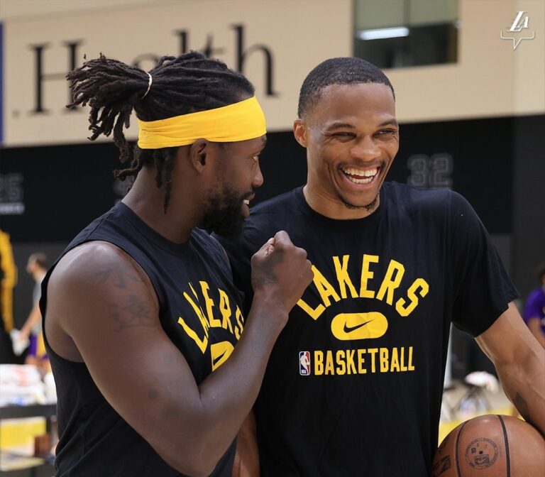 Russell Westbrook getting support from Lakers teammates