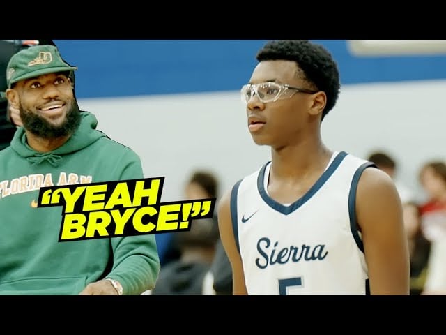 Bryce James plays his first varsity game for Sierra Canyon (VIDEO)
