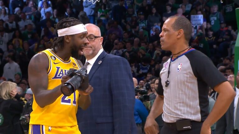 Patrick Beverley took camera to referee after no foul call against LeBron James (VIDEO)