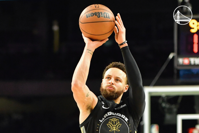 Steph Curry drains five straight logo shots (VIDEO)