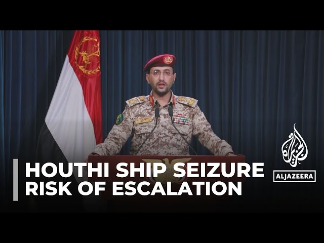 Watch Yemen’s Houthis release video reportedly showing the hijacking of an Israeli cargo ship