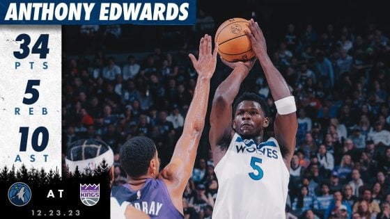 Anthony Edwards’ 34-point performance propels Timberwolves past Kings