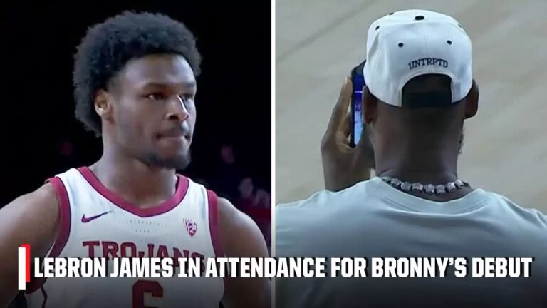 LeBron James emotionally reacts to Bronny’s USC debut: “I’m literally drained”