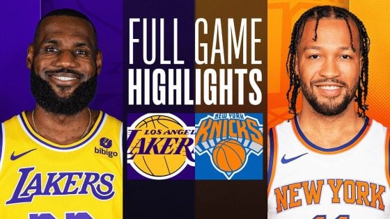 Lakers overpower Knicks, ending 9-game winning streak