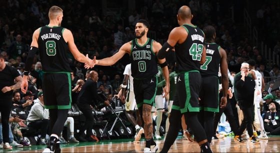 Jayson Tatum: KP and Al’s shooting puts a lot of pressure on the defense