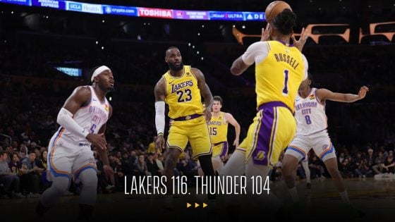 Russell, Davis lead Lakers past West-Leading Thunder