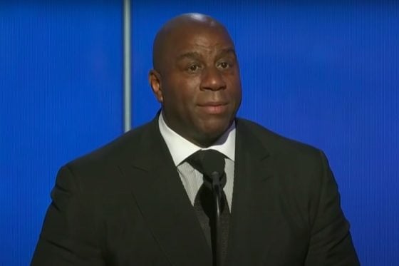 Magic Johnson reacts to Vince Carter and Chauncey Billups Hall of Fame induction