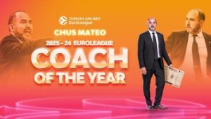 Chus Mateo is voted by his peers as the EuroLeague Coach of the Year