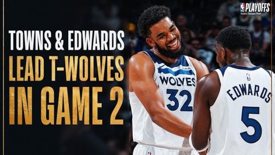 Edwards, Towns lead Timberwolves to blowout Game 2 win over Nuggets