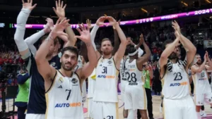 Real Madrid overpowers Olympiacos 87-76 in second semifinal
