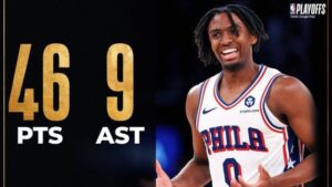 Tyrese Maxey drops 46 points as 76ers avoid elimination vs. Knicks in Game 5