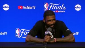 Kyrie Irving on LeBron James’ comments about him: “He knows how to stir up a media storm”