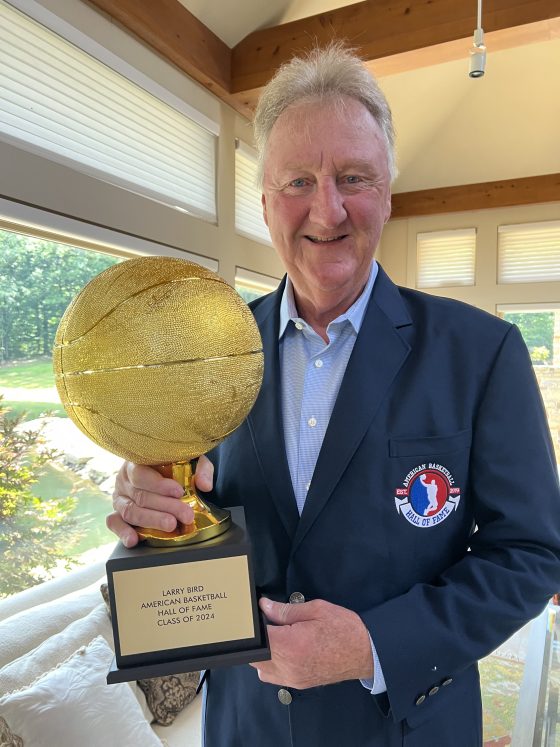 Larry Bird Enshrined into American Basketball Hall of Fame Class of 2024