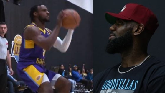 Bronny James struggles in G League debut