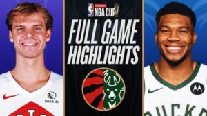 Giannis Antetokounmpo leads Bucks to win Over Raptors in NBA Cup